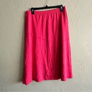 J. Jill Vibrant Pink Midi Skirt
